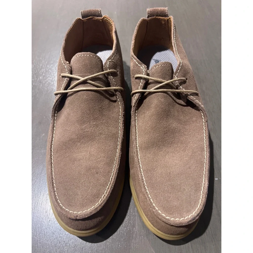Johnnie-O Men's Taupe Suede Malibu Chukka Boots Size 9 M Earthy Preppy NWOB